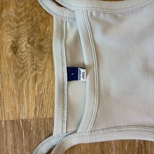 Old Navy Cream Ribbed Tank